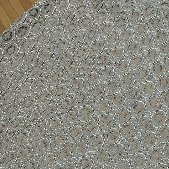 Beautiful Feminine Beige Lace Dress Overlay - Picture 2 of 5